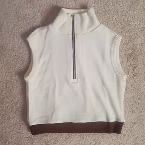 Shein Sleeveless Zip Up Sweater (Medium)